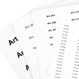 CP-INLAY, Etiketten-reservepapier, blanco inlegstroken voor magnetische etiketten, 10 vel per pak