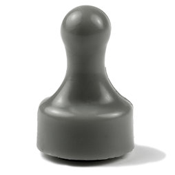 M-PIN/grey, Magnetpins 'Player', Pinnwand-Magnete in Form einer Spielfigur, 10er-Set, grau