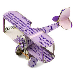 MCAR-01/plane, MadagasCAR, mini vehicles made of old tin cans, plane