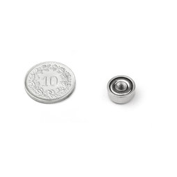 ITN-10, Topfmagnet mit Innengewinde M3, Ø 10 mm