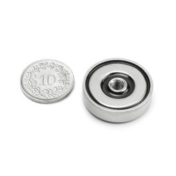 ITN-25, Topfmagnet mit Innengewinde M5, Ø 25 mm