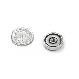 ITN-16, Topfmagnet mit Innengewinde M4, Ø 16 mm