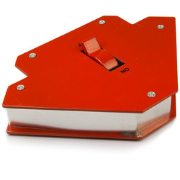 WS-WLD-02, Utensilio para soldar grande, magnético, con interruptor ON/OFF, longitud lateral aprox. 12 cm