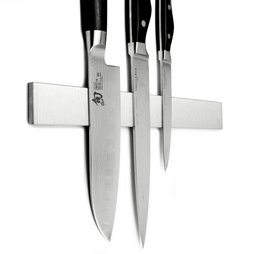 FO-10, Messenrek magnetisch 32 cm, magneetstrip, van roestvrij staal, voor 6 messen tot 500 g