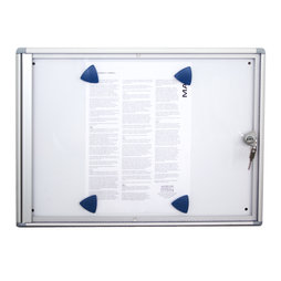 DC-2A4, Vitrine 2 x A4, voor 2 A4-bladen, extra platte uitvoering, met slot