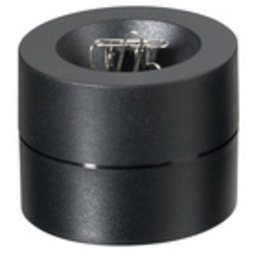 M-CLIP/black, Büroklammerspender magnetisch, mit starkem Zentralmagnet, aus Kunststoff, schwarz