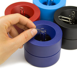 M-CLIP, Papercliphouder magnetisch, met sterke kernmagneet, van kunststof, in verschillende kleuren