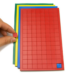 BA-012S, Magnetsymbole Quadrat klein, für Whiteboards & Planungstafeln, 112 Symbole pro Bogen, in verschiedenen Farben