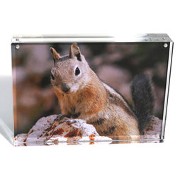 FRM-03, Fotolijst 18 x 13 cm, met magneetsluiting, van plexiglas (doorzichtig), voor staand of liggend formaat